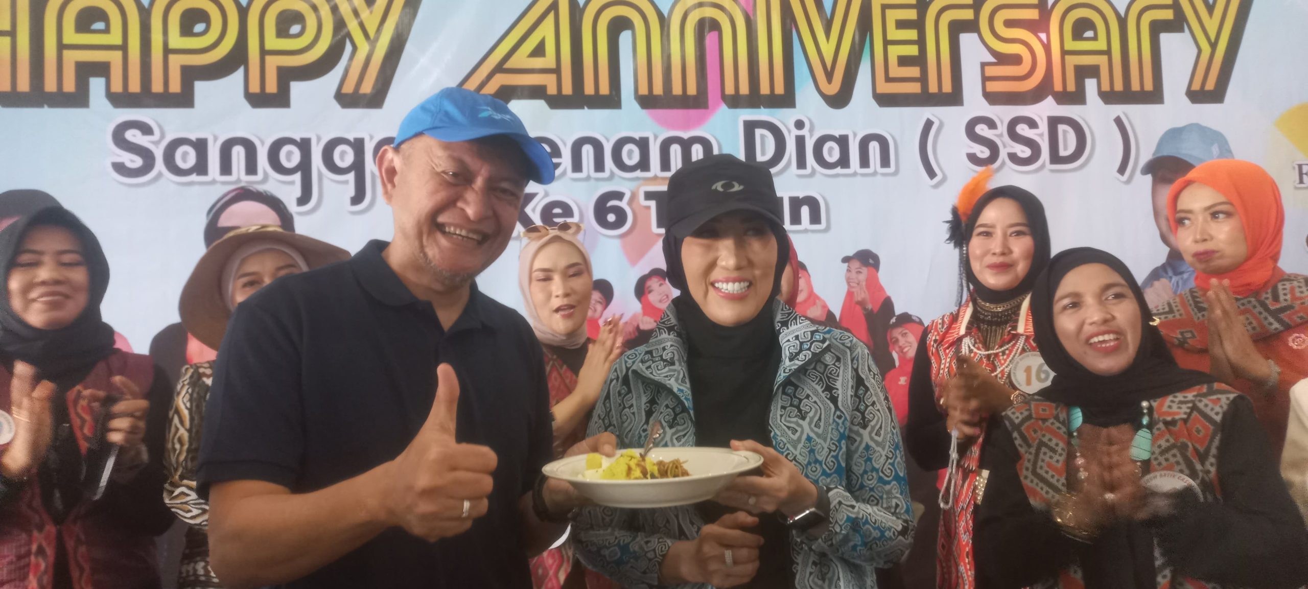 Sanggar senam dian dan wakil bupati mamuju