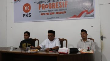 PKS Mamuju Gelar Training Orientasi Partai Progresif, Rekrutmen Kader Dilakukan Secara Intensif