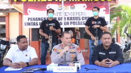 konferensiperss Oleh Kapolresta Mamuju, Kombes Pol Ferdyan Indra fahmi